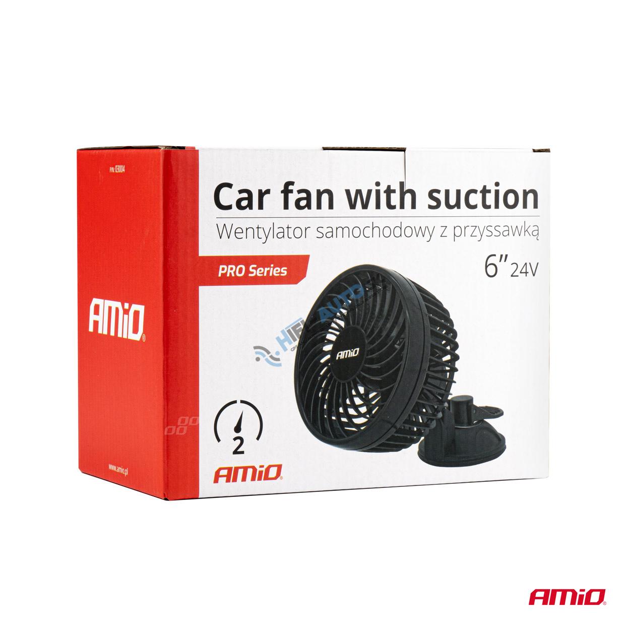 Ventilátor do auta s prísavkou 6" 24V