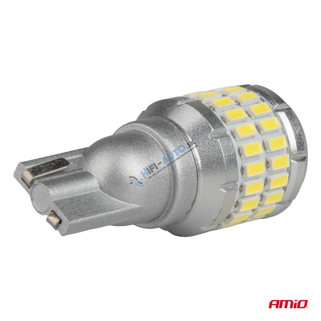 LED žiarovka CANBUS T15 W16W 48SMD 4SMD 3014 3030 Biela 12V 24V