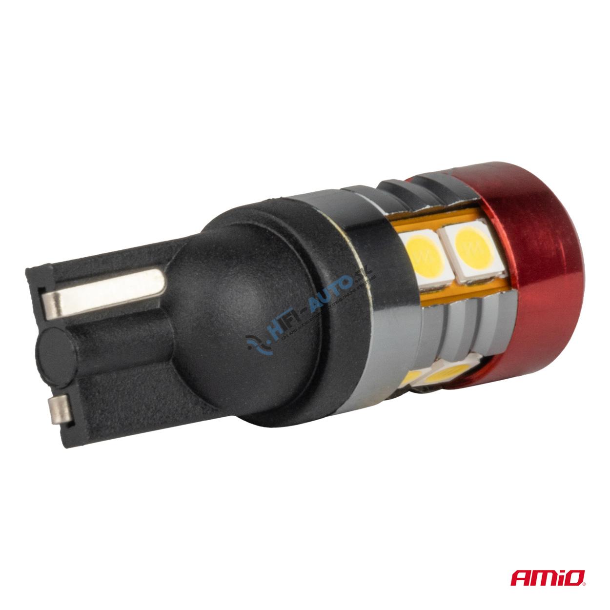 LED žiarovka CANBUS T10 W5W 9 SMD 3030 Bielé 12V 24V