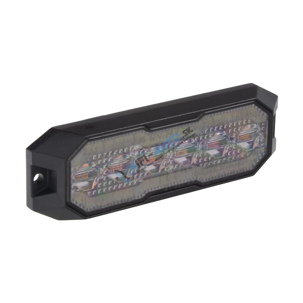 PROFI výstražné/cúvacie LED svetlo, oranžové + biele, 12-24V, ECE R65