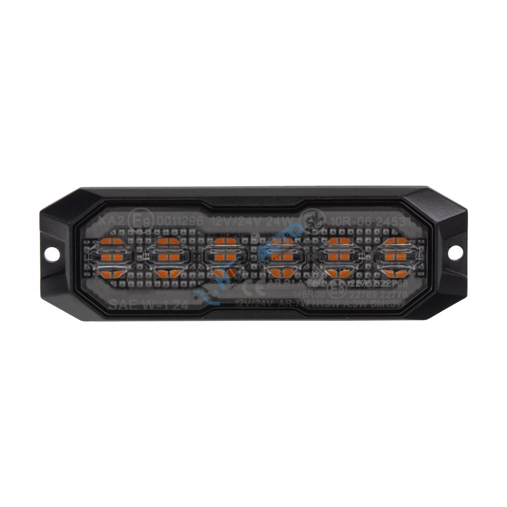 PROFI výstražné/zadné LED svetlo, oranžové + červené, 12-24V, ECE R65