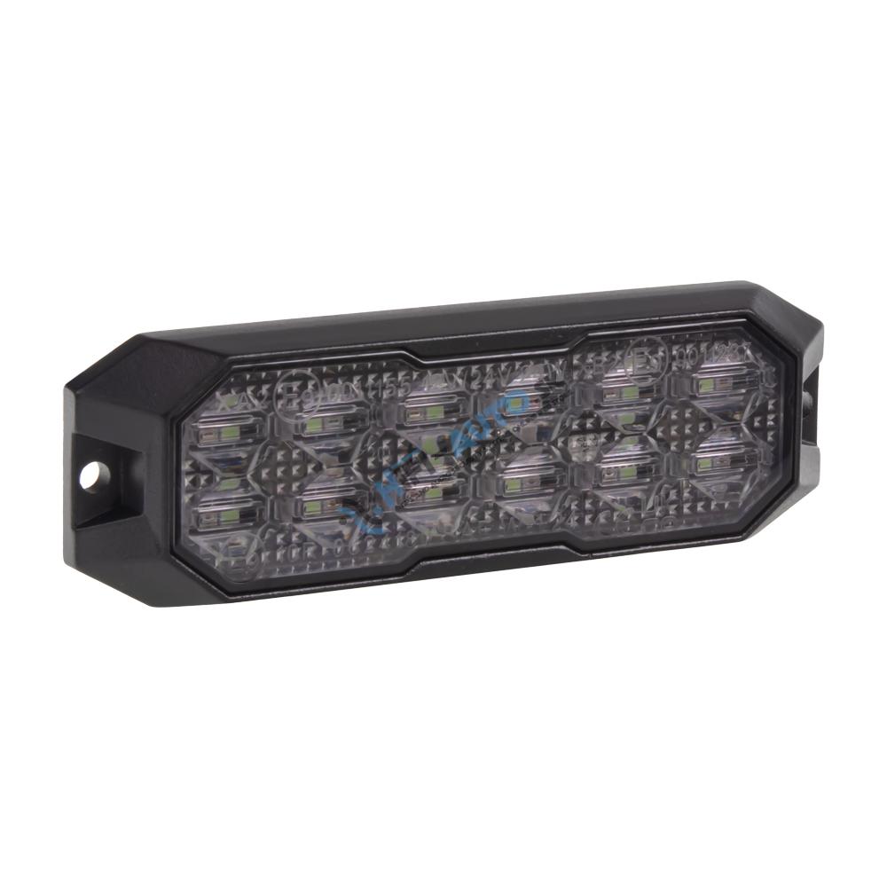 PROFI výstražné LED svetlo vonkajšie, červeno-modré, 12-24V, ECE R10
