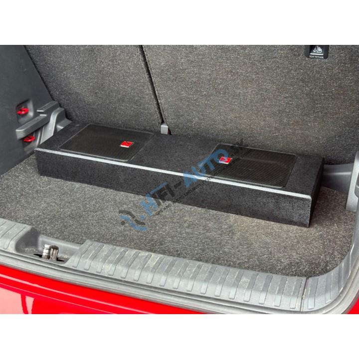 KUERL aktívny dvojitý slim subwooferový box 6x9", 400W