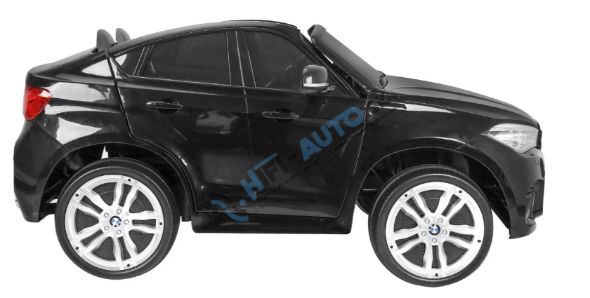 BMW X6M XXL pre 2 deti Čierne SUV + Diaľkové ovládanie + Ekokoža