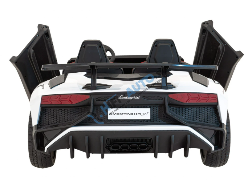 Lamborghini Aventador SV Batériové odrážadlo pre 2 deti biele