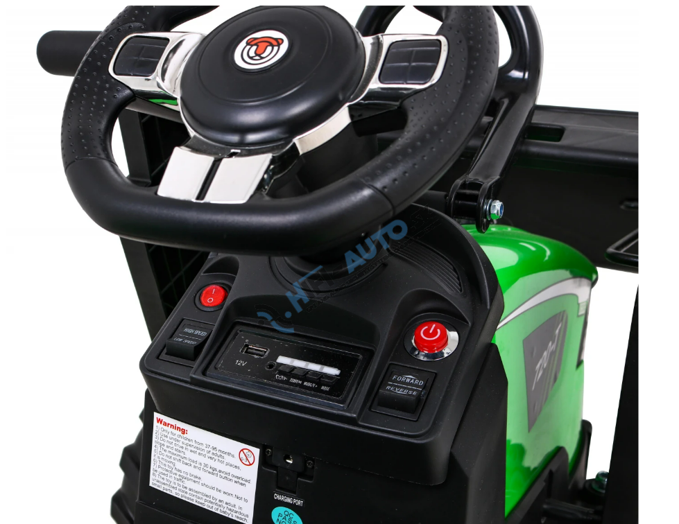 Elektrický traktor 720-T – zelený