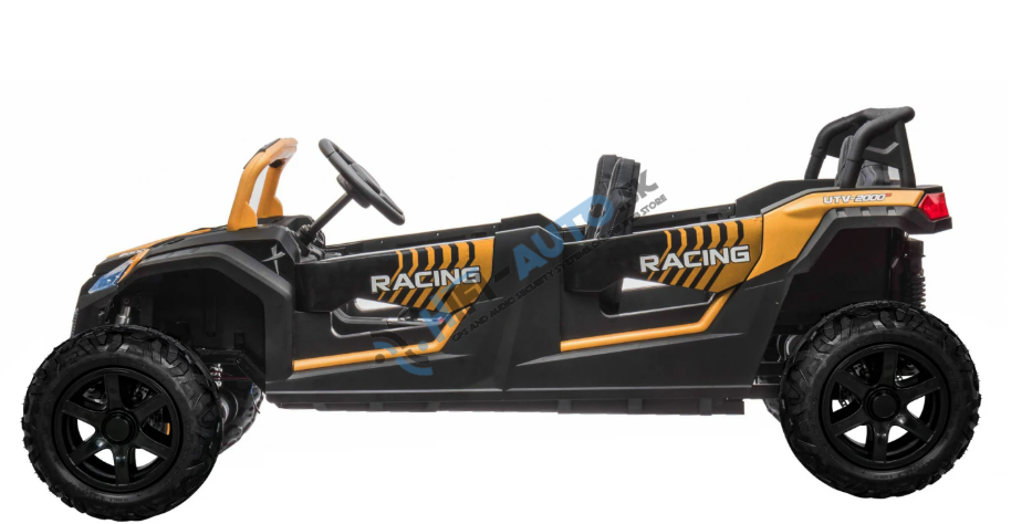 Elektrické autíčko Buggy ATV RACING UTV2000 štvormiestne zlaté