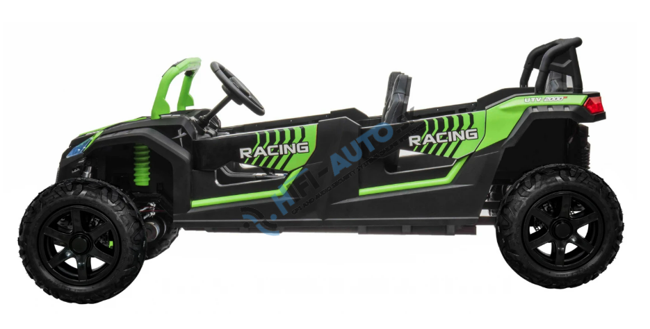 Elektrické autíčko Buggy ATV RACING UTV2000 štvormiestne zelené