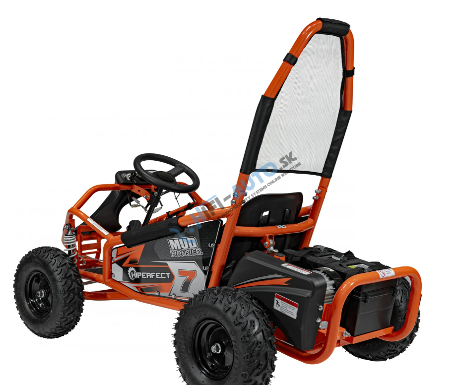 Elektrická bugina oranžová