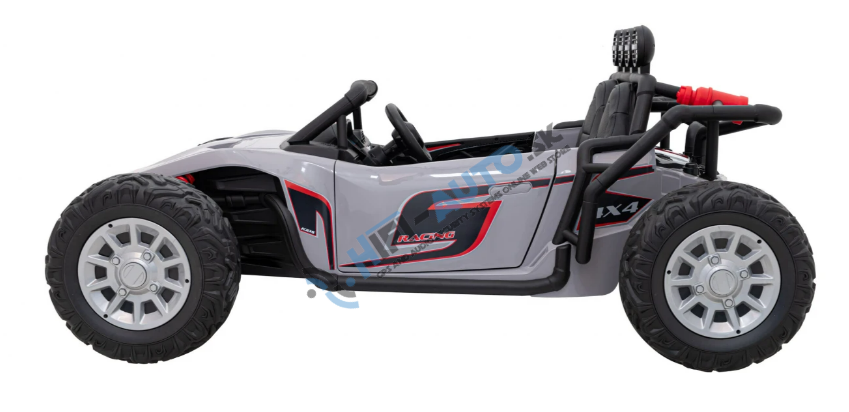 Elektrické autíčko Buggy Racing 2x200W šedé