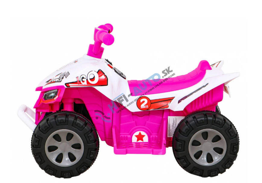 Detská elektrická štvorkolka The Fastest ružová