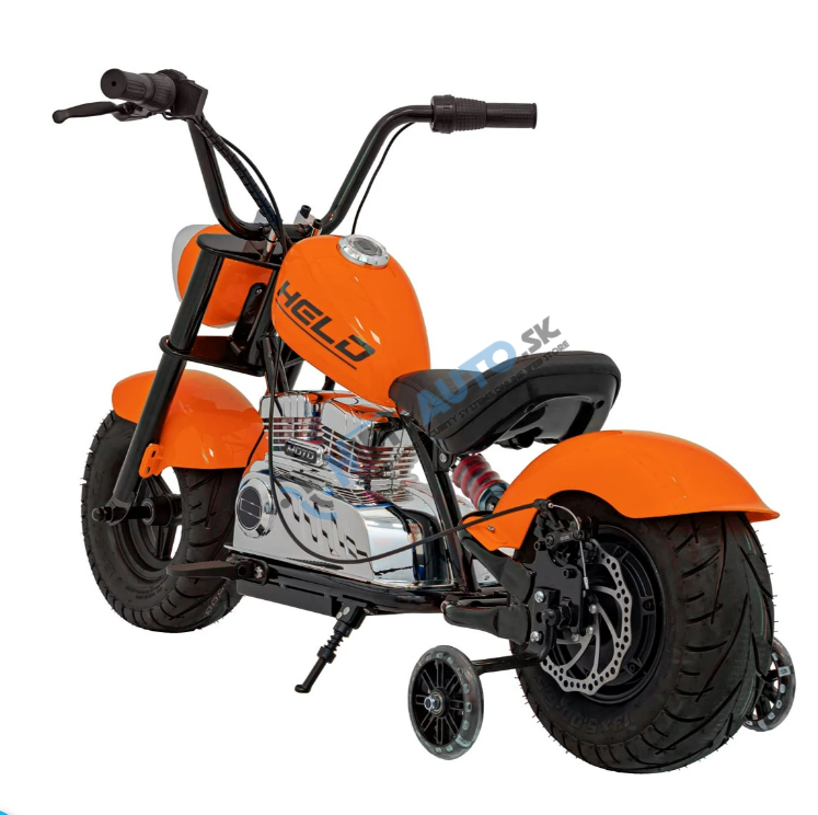 Elektrická motorka Chopper Warrior – oranžová