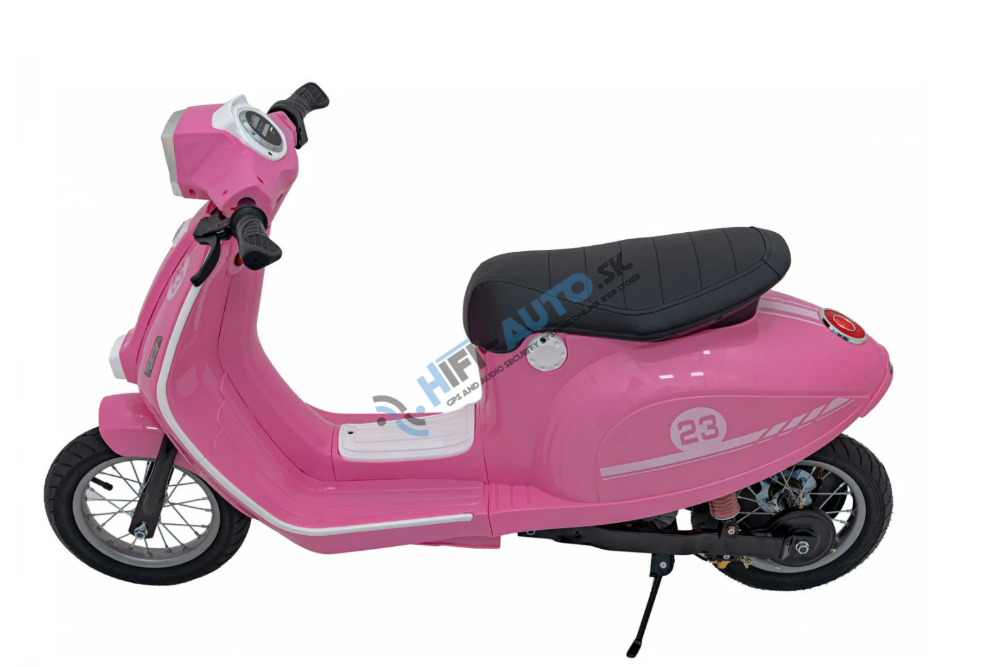 Elektrická motorka skúter Retro 23 – ružová