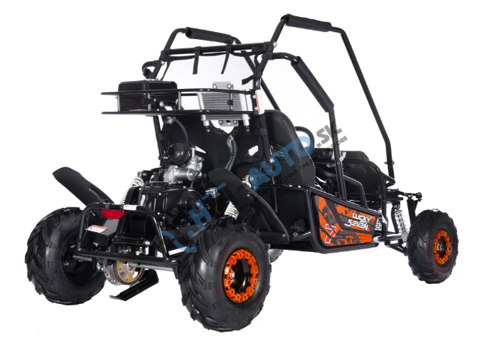 Detská bugina benzínová LUCKY SEVEN LIFT 125 cm3 – oranžová
