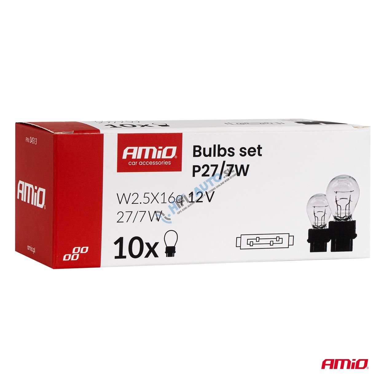 Halogénová žiarovka P27/7W 12V 27/7W W2.5X16q 10 pcs.