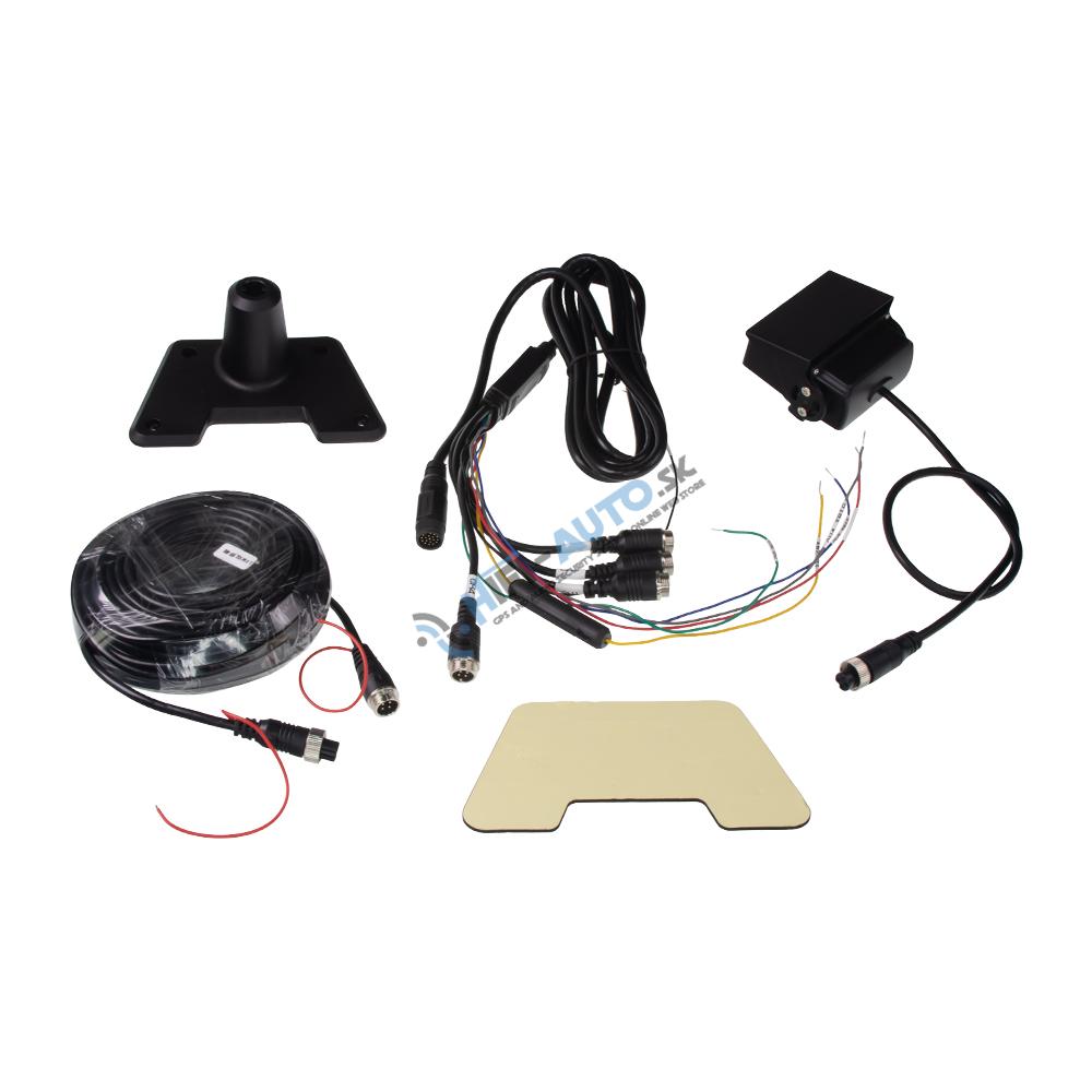 Set monitor 10,36 "4x 4PIN s Apple CarPlay, Android auto, Bluetooth, DVR, BSD, + kamera + 15m kábel