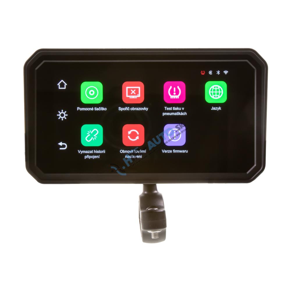Monitor 6" na motocykel s Apple CarPlay, Android auto, Bluetooth, GPS