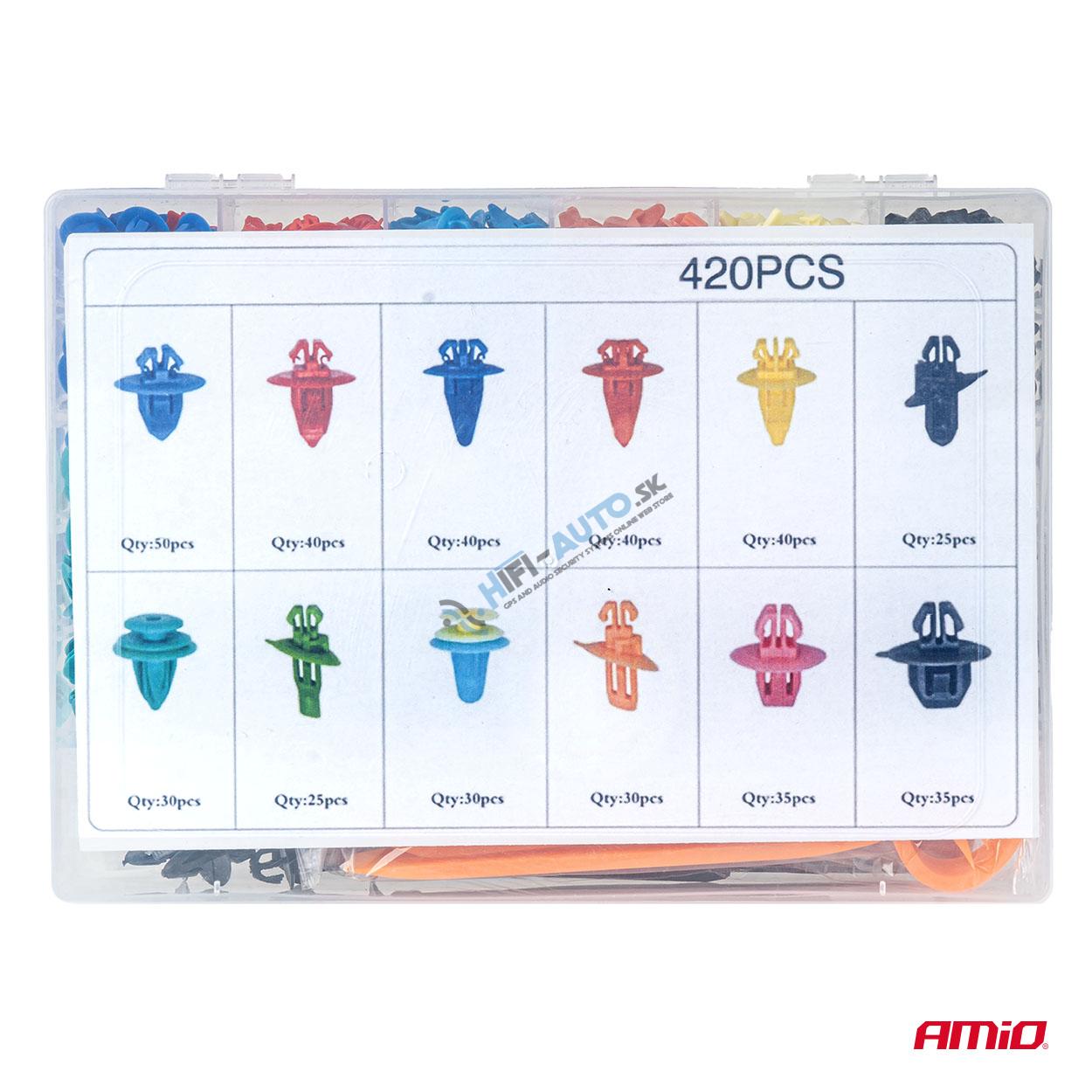 Súprava nástrojov na demontáž karosérie a odstraňovanie spôn 420+15 ks