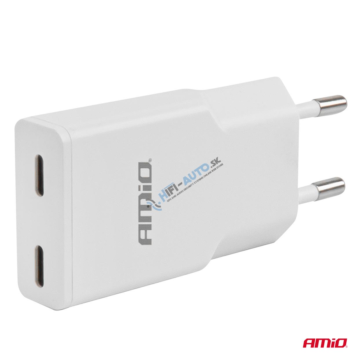 Sieťová nabíjačka 230V 30W GaN 2xUSB-C