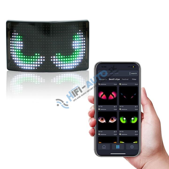LED projektor "Devil Eyes" na helmu
