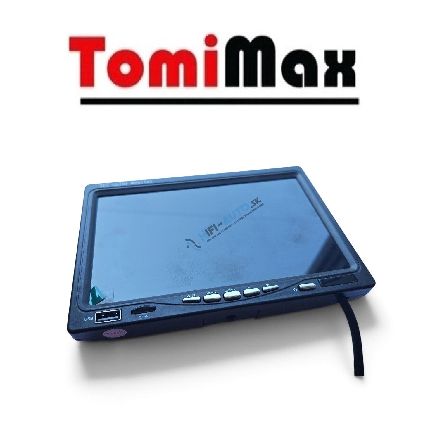 7" LCD monitor s SD/USB/FM/Bluetooth, 12V