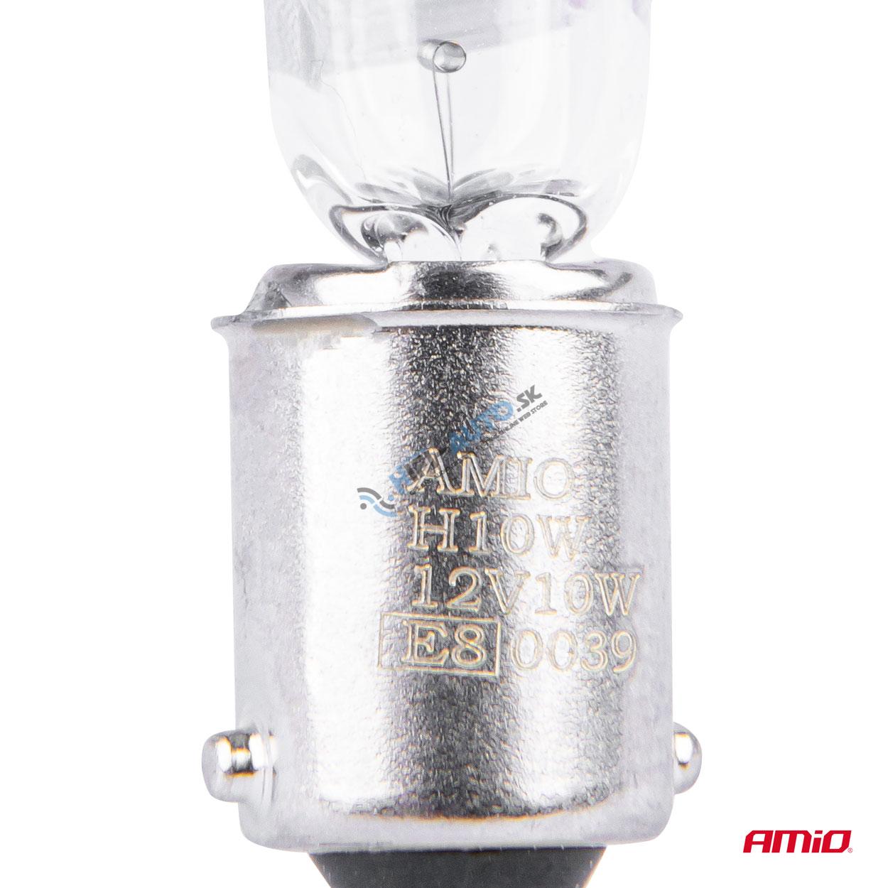 Halogénové žiarovky H10W 12V 10W BAX9S white 2ks blister