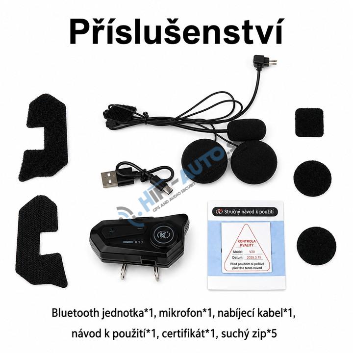Bluetooth HF sada do helmy univerzálna
