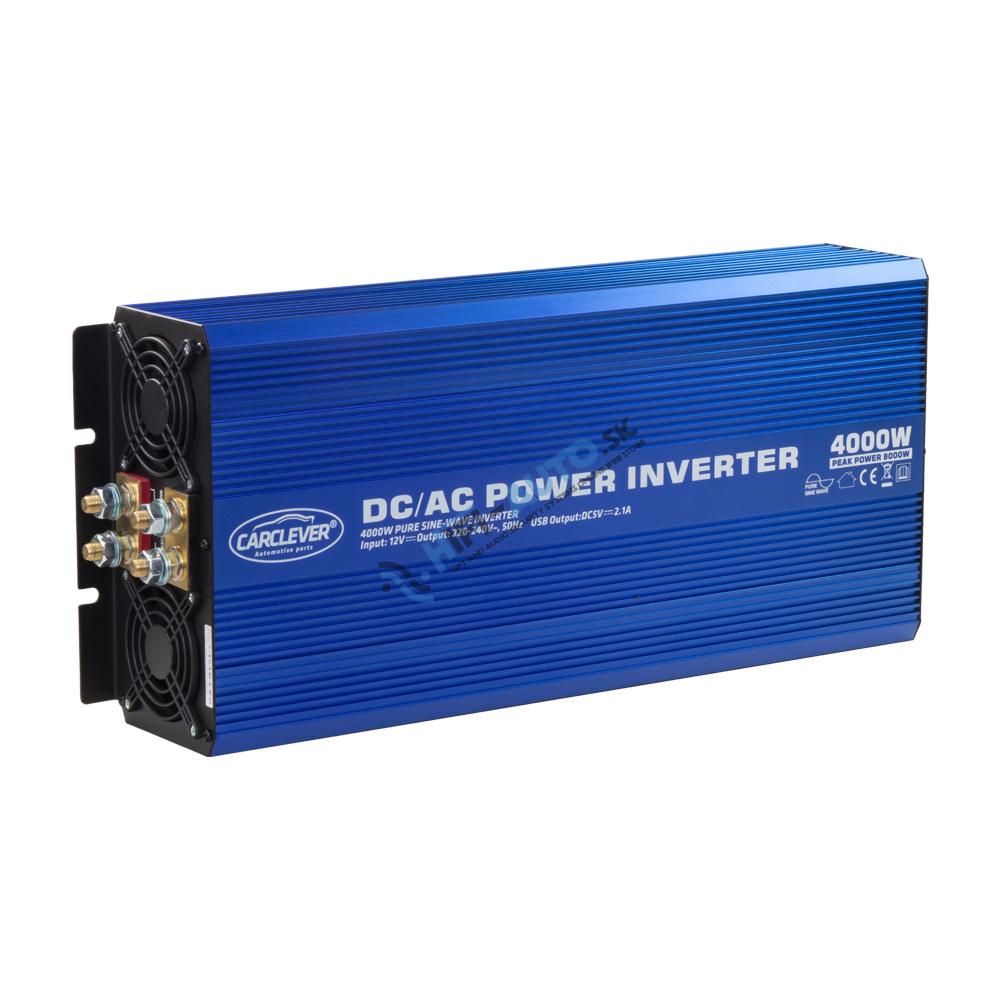 Sínusový menič napätia z 12/230V + USB, 4000W