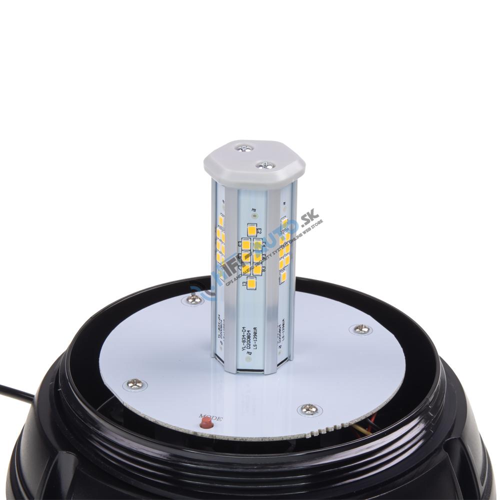 LED maják, 12-24V, oranžový, magnet, ECE R65