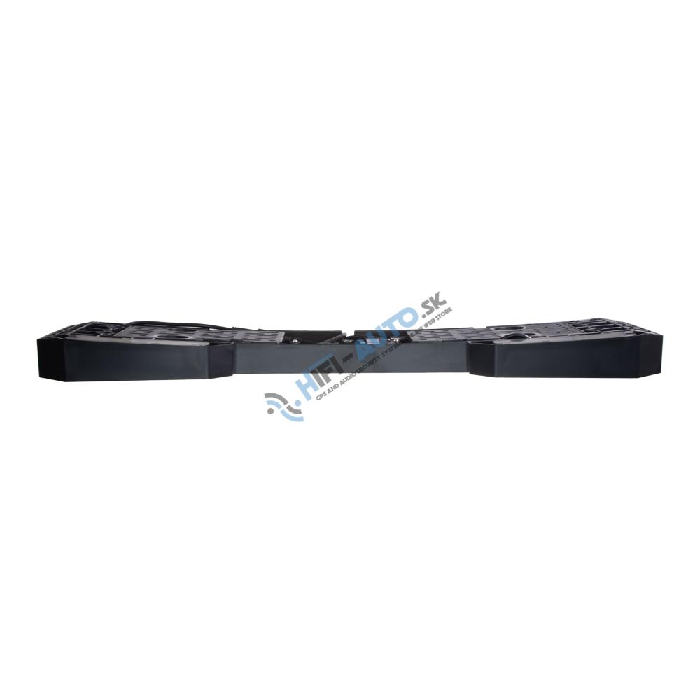 4x PREDATOR 6x4W LED pod ŠPZ, 12-24V, prehnuté, modré, ECE R65
