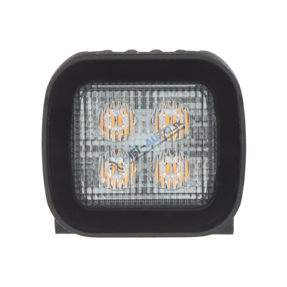 PREDATOR 4x3W LED, 12-24V, oranžový, ECE R65 na L držiaku