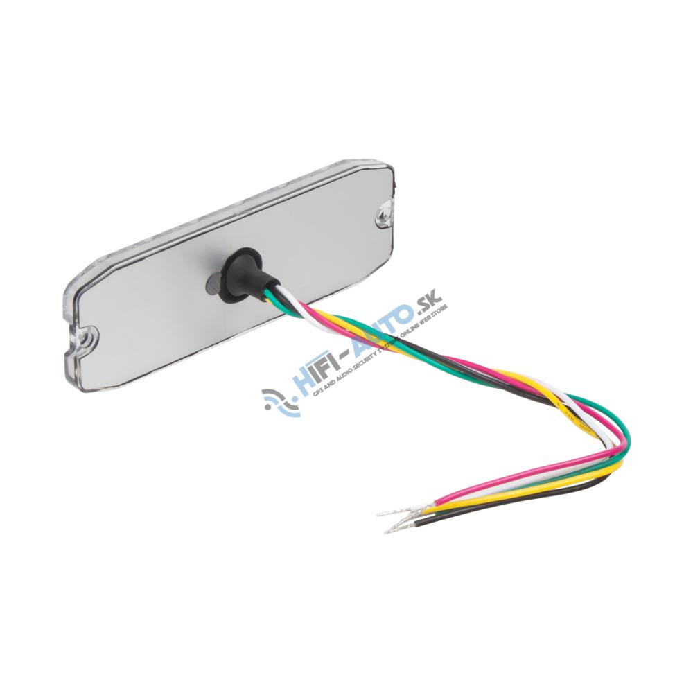 PROFI SLIM výstražné LED svetlo vonkajšie, modro-červené, 12-24V