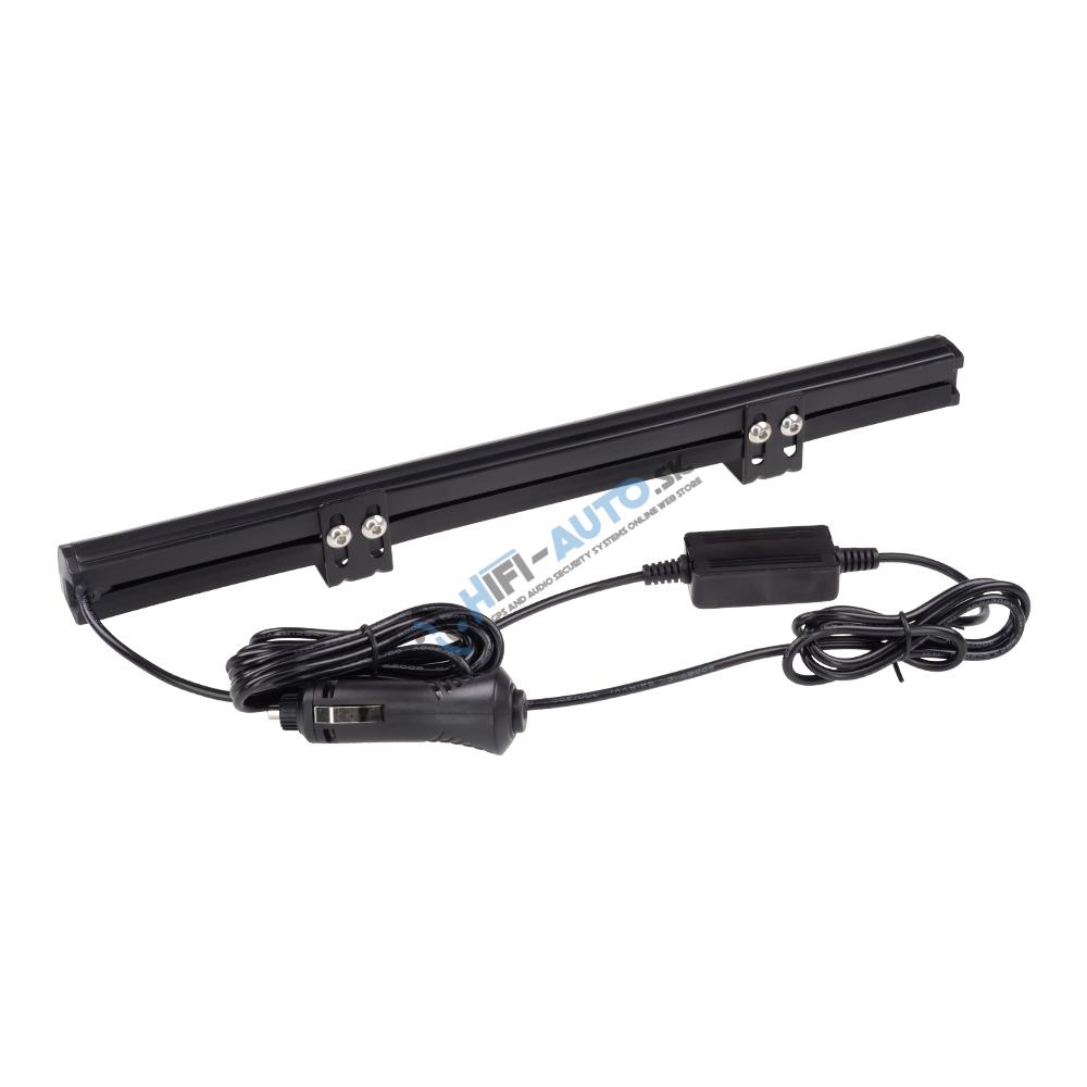 Gumové výstražné LED svetlo vonkajšie, modro-červené, 12/24V, 340mm