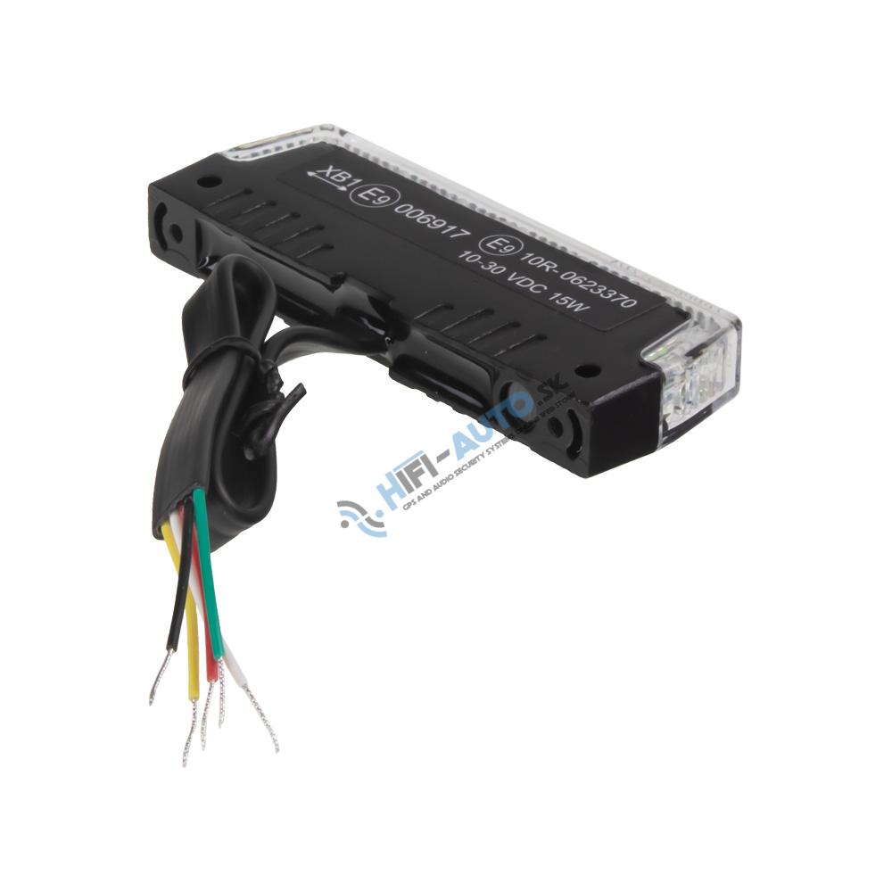 PROFI SLIM výstražné LED světlo vnější, do mřížky, modré, 12-24V, ECE R65