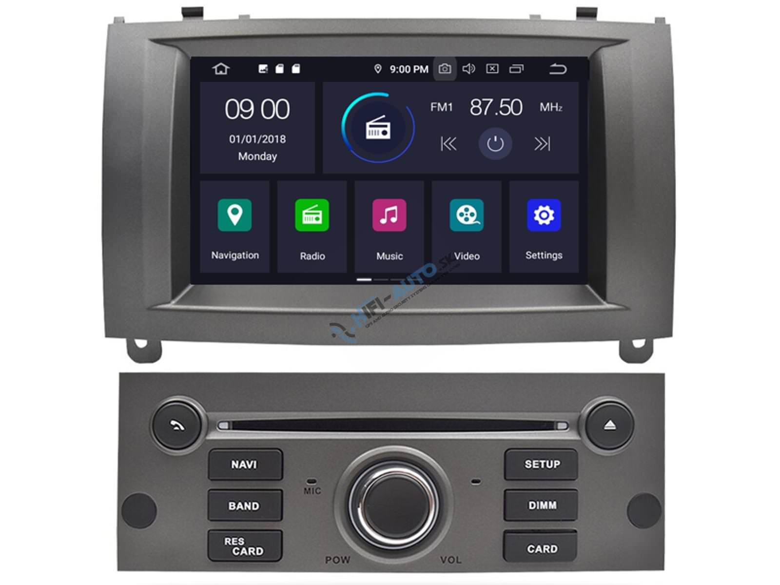 ANDROID 15 Peugeot 407 autorádio