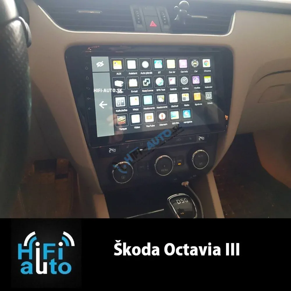 ANDROID 14 Škoda Octavia III autorádio