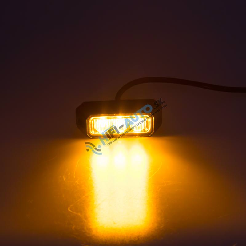 PREDATOR 3x3W LED, 12-24V, oranžový, ECE R10