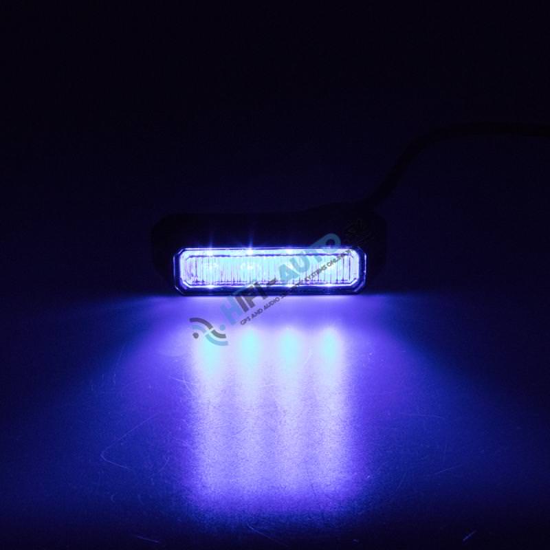 PREDATOR 4X3W LED, 12-24V, modrý, ECE R10