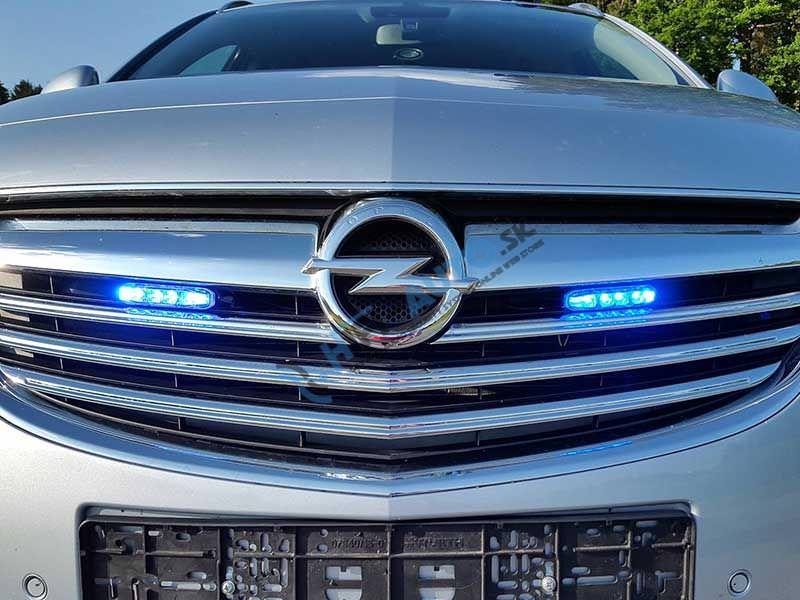 PROFI výstražné LED svetlo vonkajšie, modré, 12-24V, ECE R65