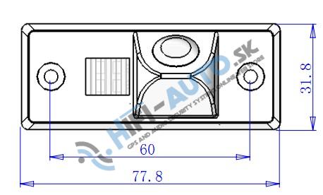 Cúvacia kamera VW Touareg, T5