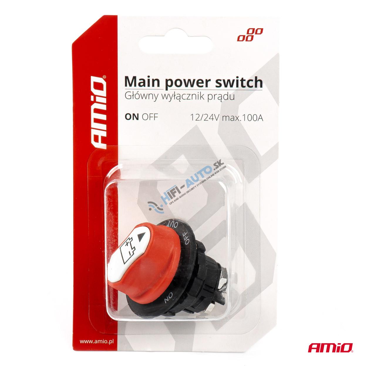 Hlavný vypínač autobatérie 12/24 max.100A