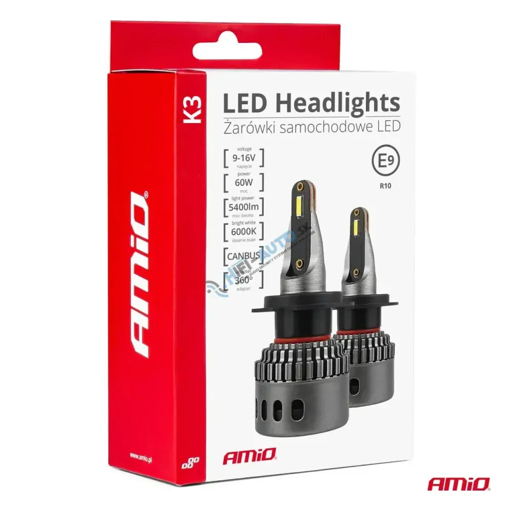 LED prestavbová sada K3 H7 12V 6000K canbus