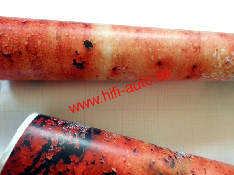 Hrdzavá fólia (air free bubbles)