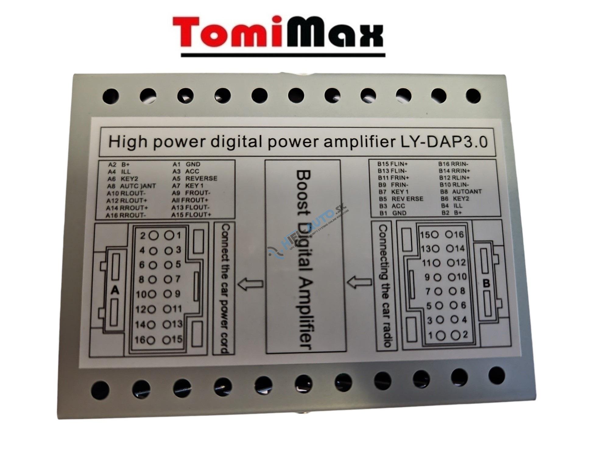 DSP zosilňovač pre autorádio