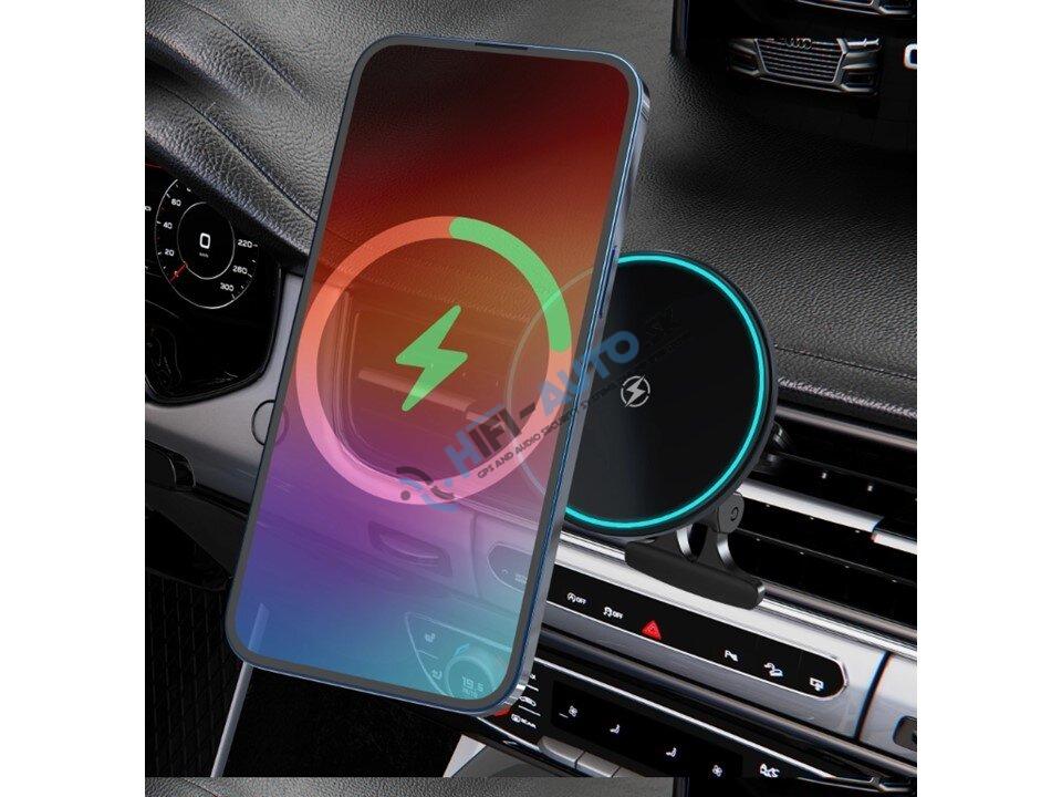 Magnetický držiak s Qi dobíjaním do mriežky ventilácie (MagSafe compatible)