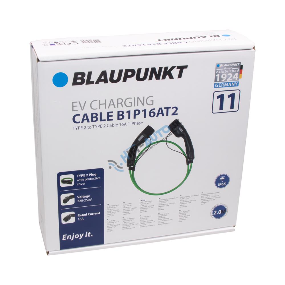 BLAUPUNKT nabíjací kábel pre elektromobily 16A/1fáza/Typ2->2/2m