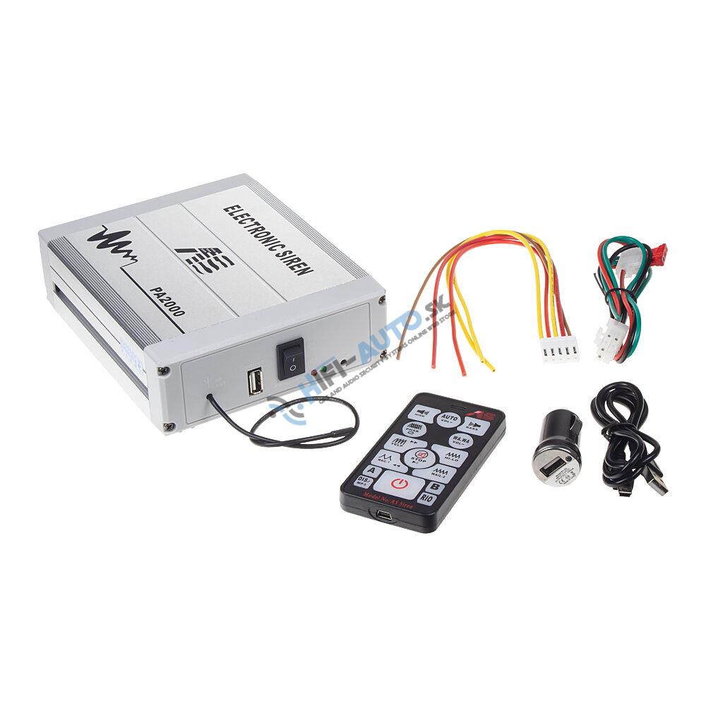 Profesionálny výstražný systém s mikrofónom 200W