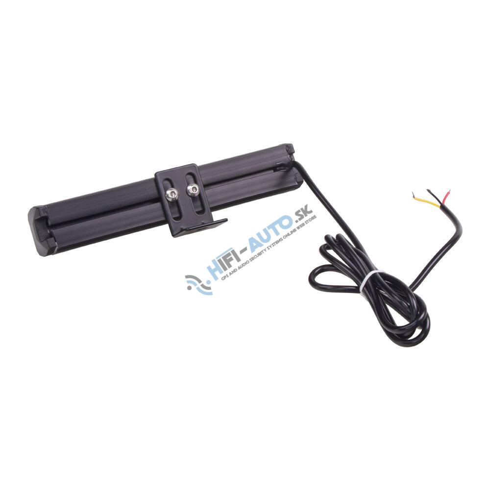 Gumové výstražné LED svetlo vonkajšie, modro-červené, 12V, 150mm