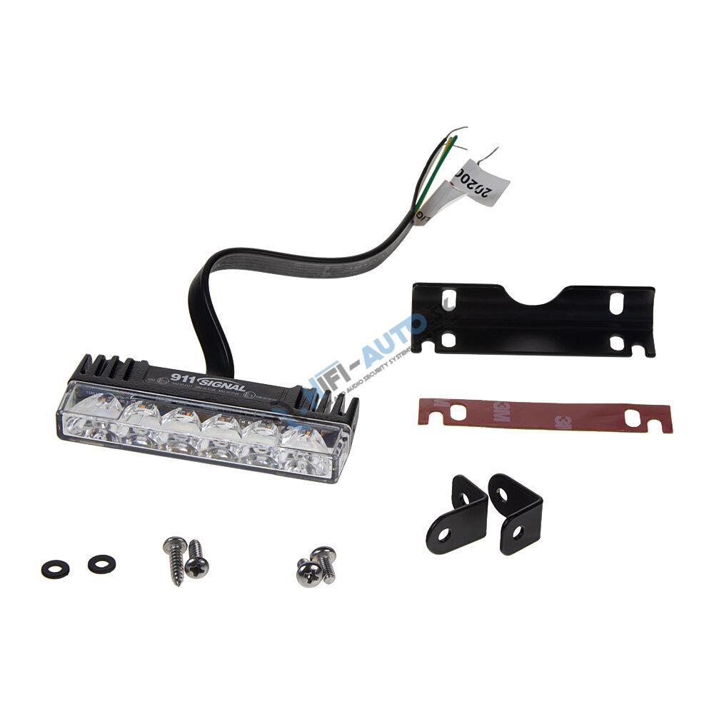 PROFI SLIM výstražné LED svetlo vonkajšie, do mriežky, modré, 12-24V, ECE R65