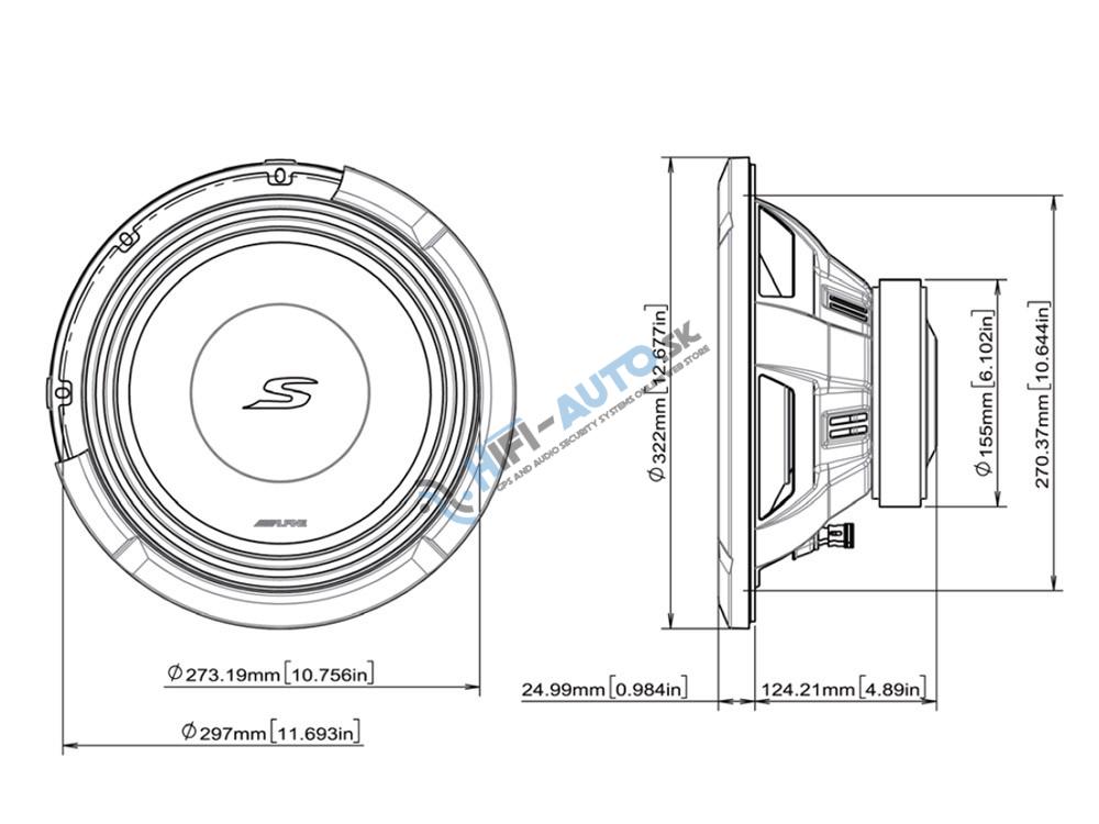 Subwoofer Alpine S2-W12D2